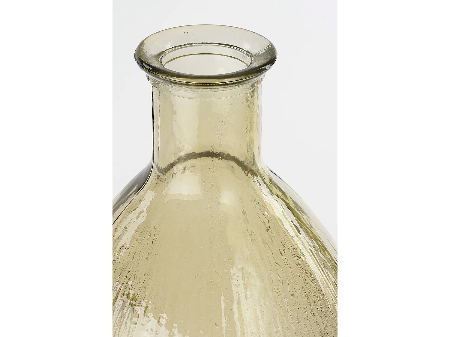 Botella decorativa de Vidrio reciclado - 59 x 29 - Marrón claro - FIRENZA