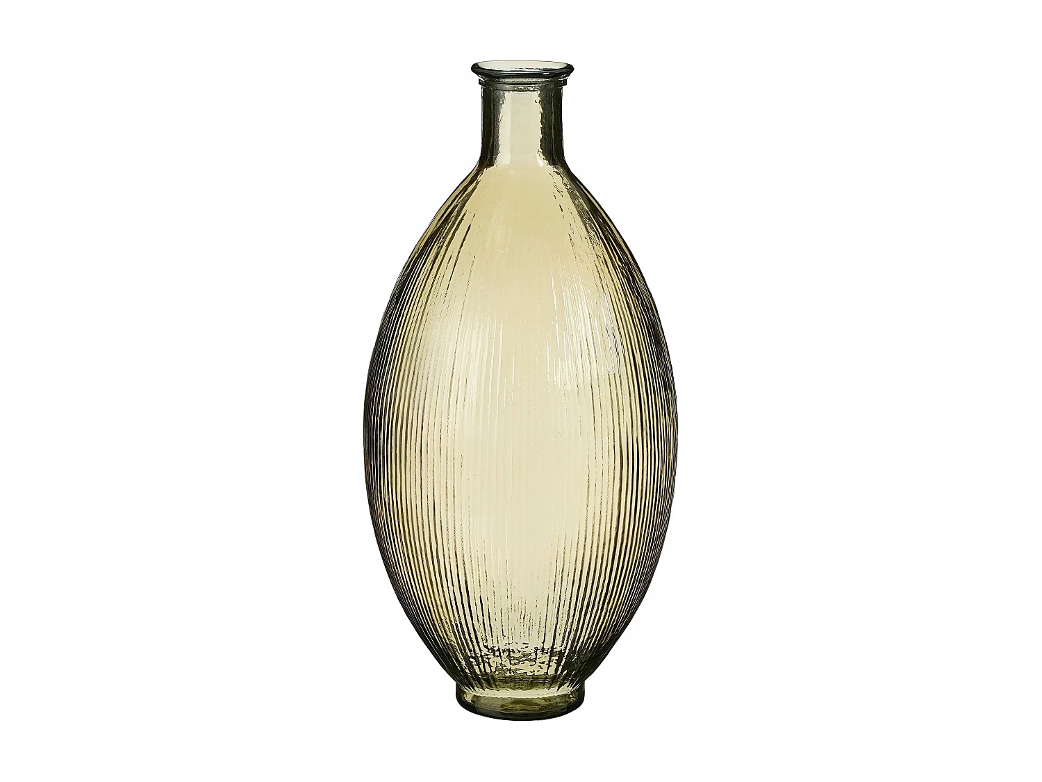 Botella decorativa de Vidrio reciclado - 59 x 29 - Marrón claro - FIRENZA