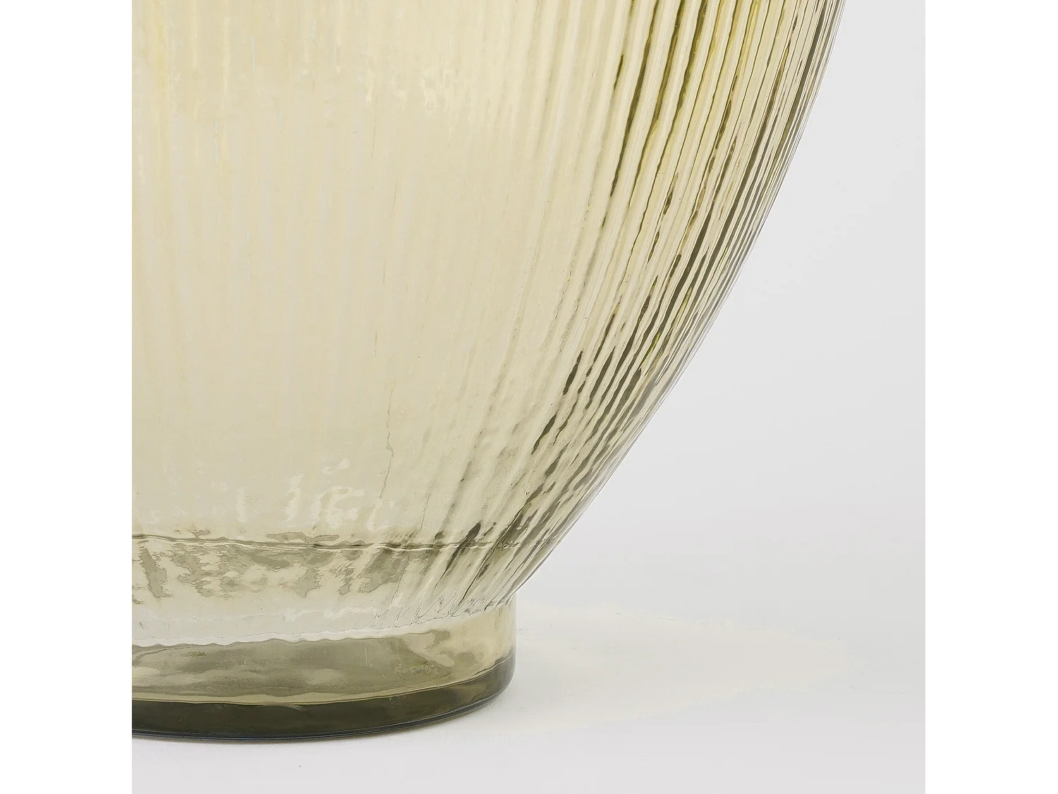 Botella decorativa de Vidrio reciclado - 59 x 29 - Marrón claro - FIRENZA