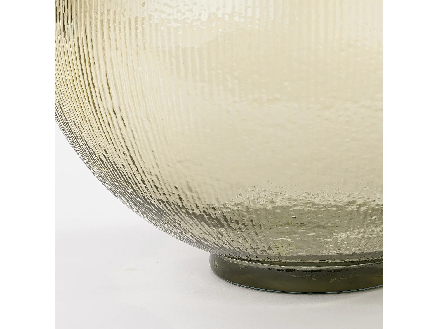 Bouteille décorative en verre recyclé - 42 x 34 - Marron clair - FIRENZA