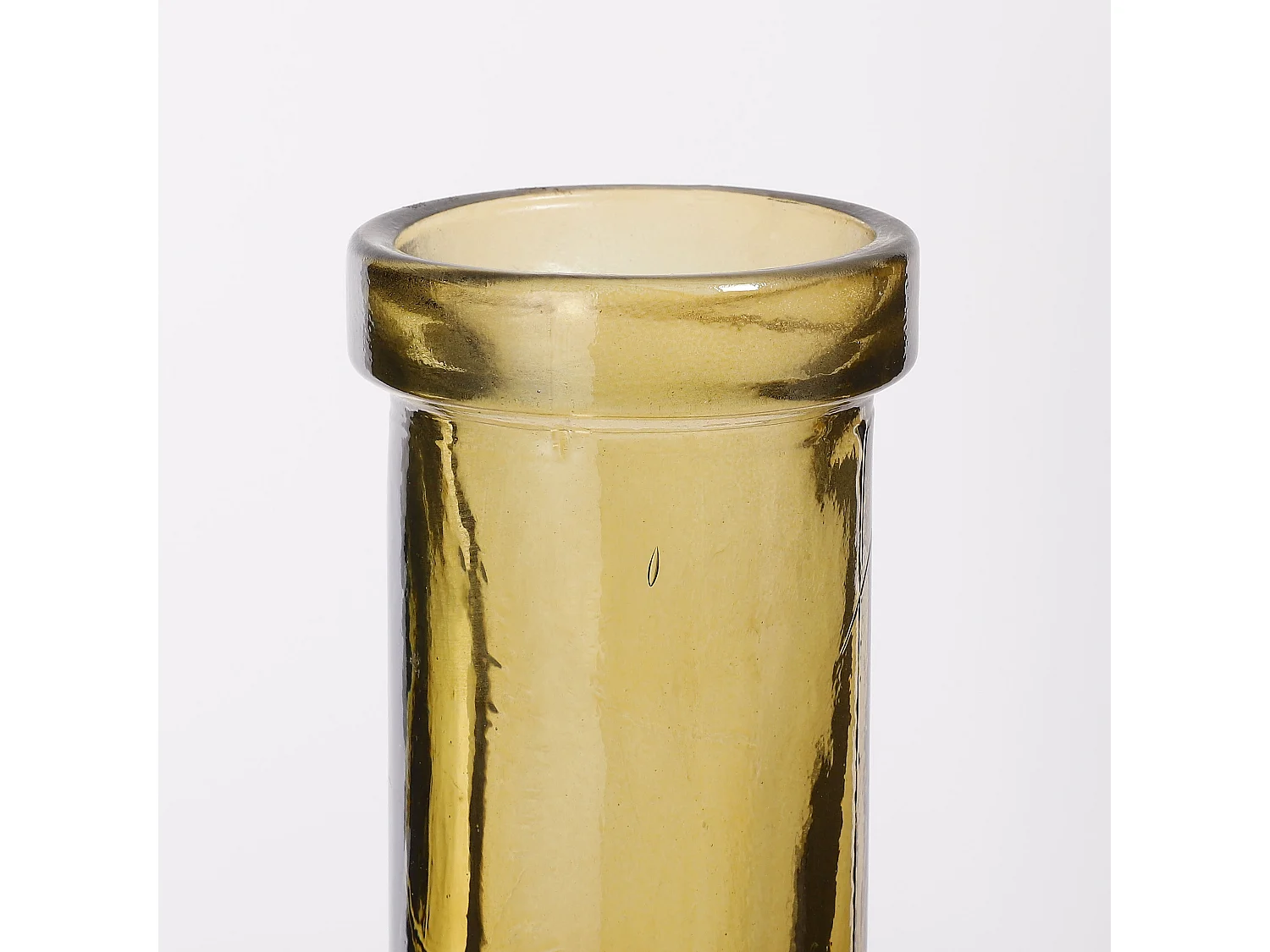 Decoratieve fles van gerecycled glas - Ø18 x 75 - Oker - RIOJA