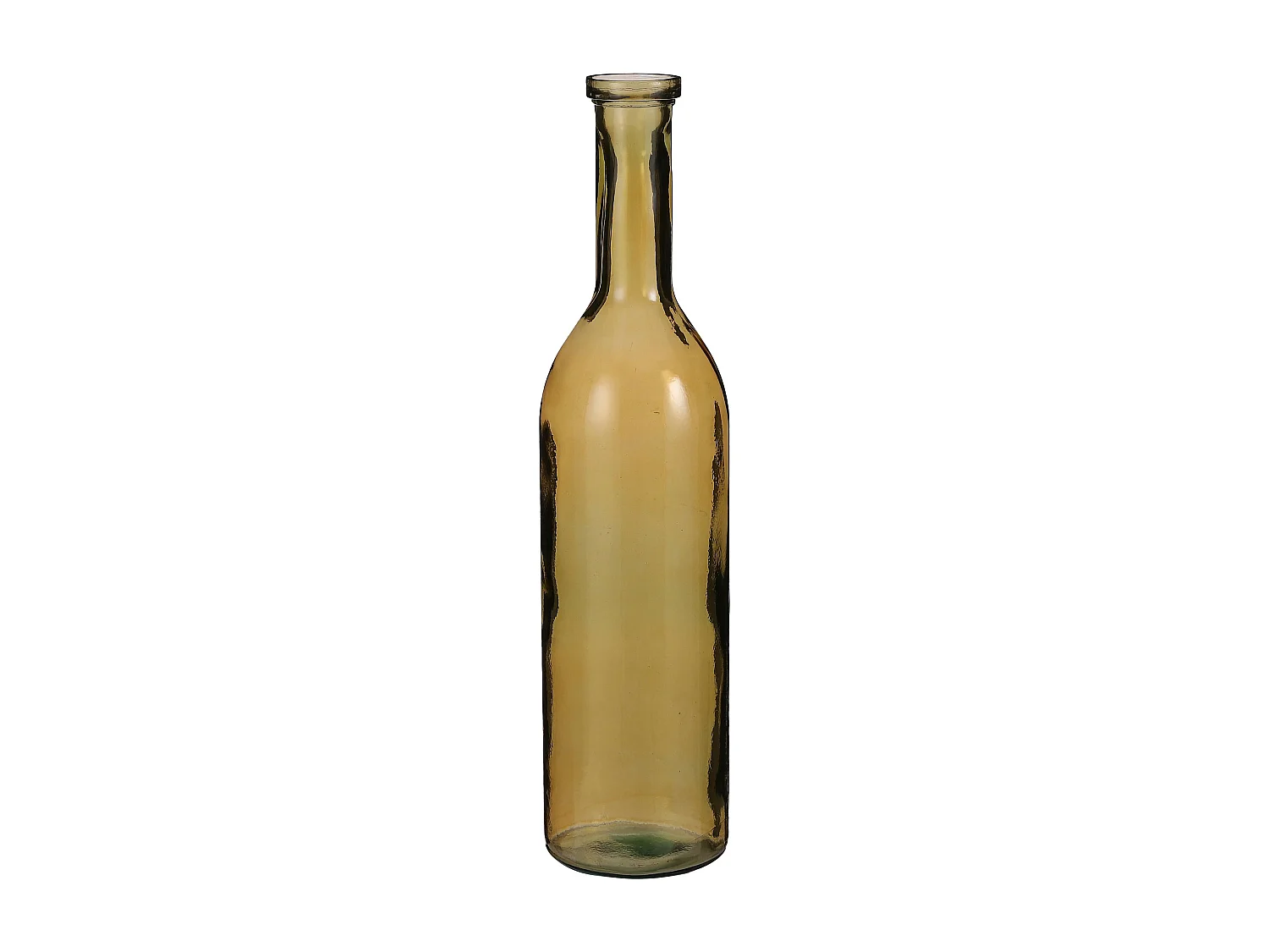 Decoratieve fles van gerecycled glas - Ø18 x 75 - Oker - RIOJA