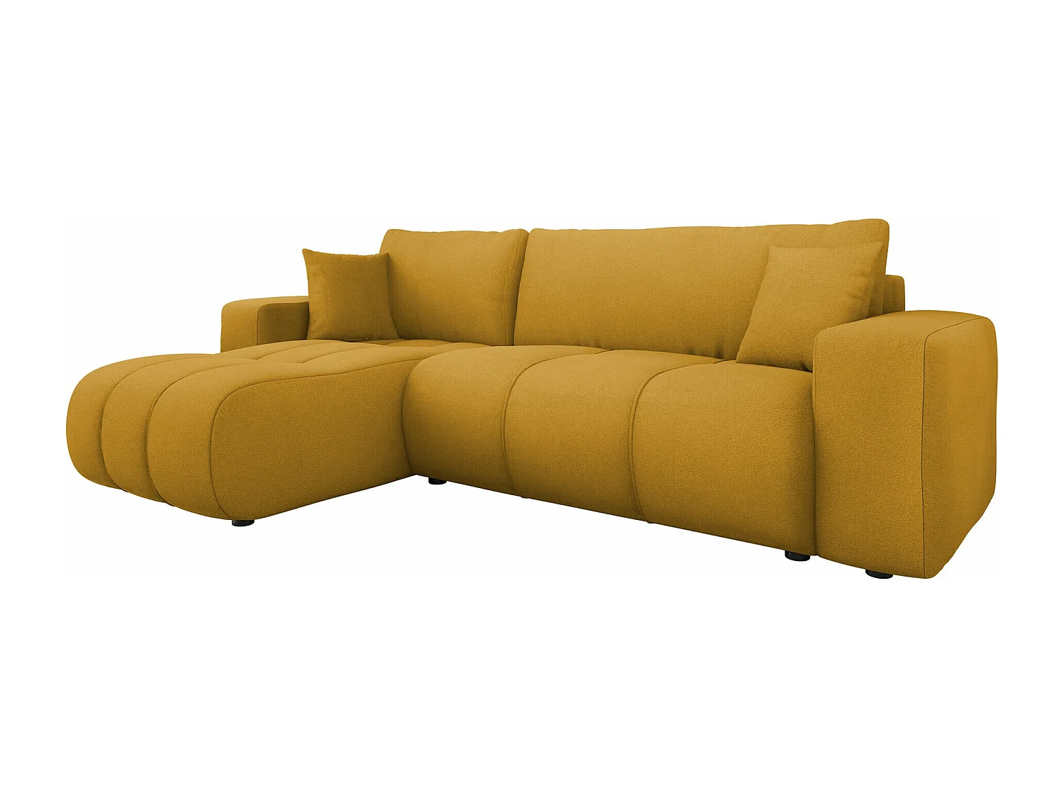 Canapé d'angle Comfivo 361, Jaune, Disponible, 244x145x82cm