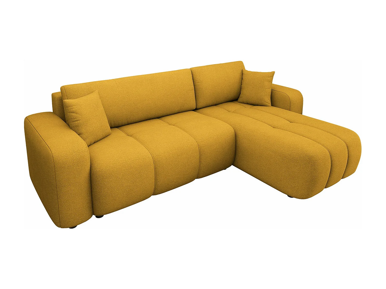 Canapé d'angle Comfivo 361, Jaune, Disponible, 244x145x82cm