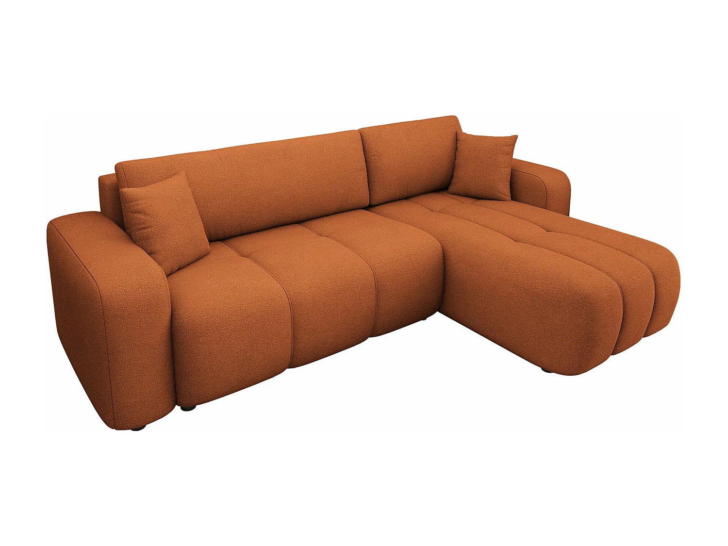 Divano angolare Comfivo 361, Rosso, Con, 244x145x82cm