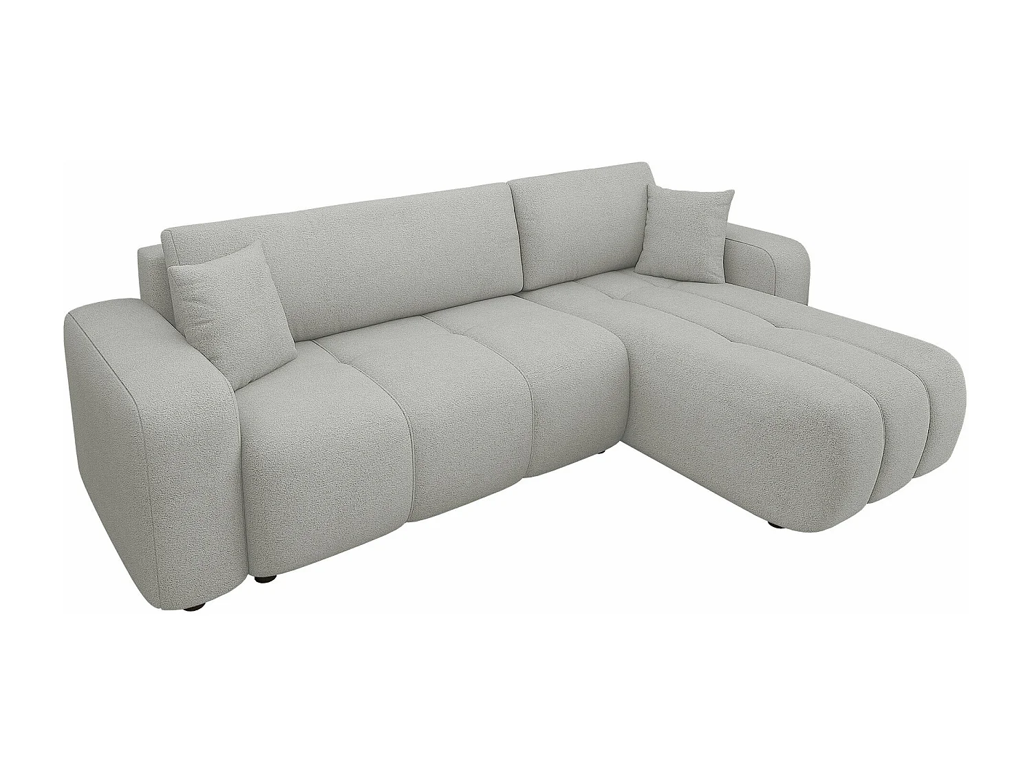 Sofá de canto Comfivo 361, Cinzento, Funcionalidade de dormir