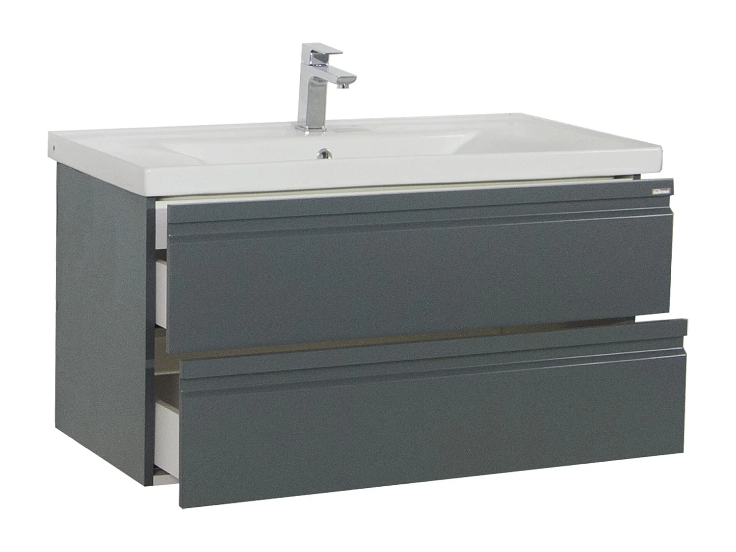 Bathroom furniture washbasin Silora Anthracite H. 54 x W. 100 x D. 46 cm