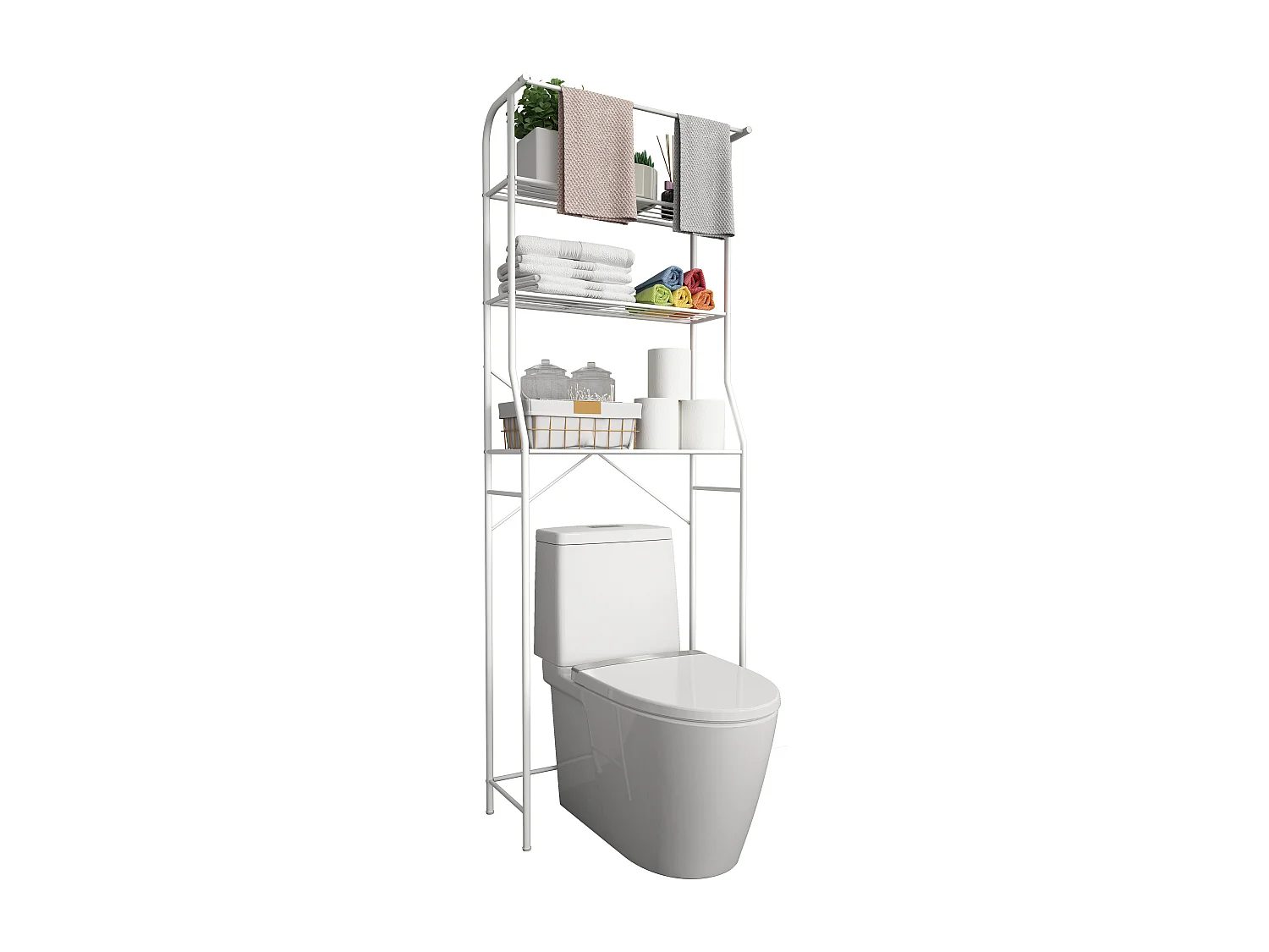 Bad WC Toilette Überbau Schrank Tubas