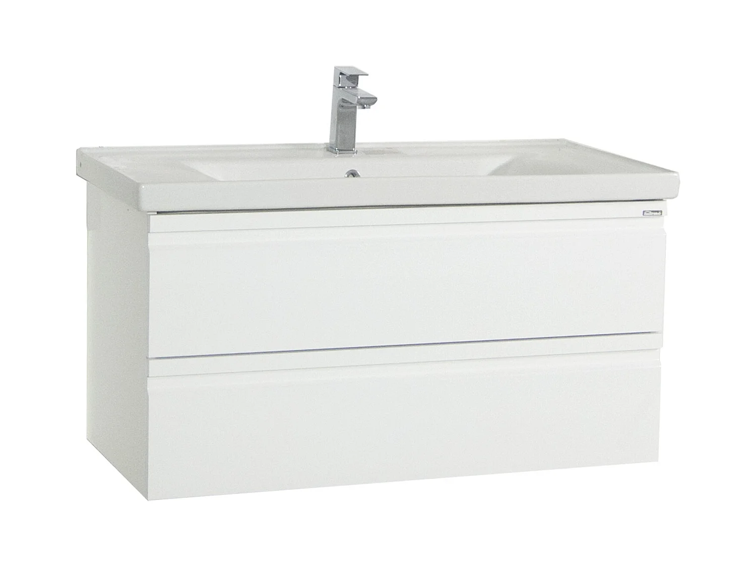 Bathroom furniture washbasin Silora White H. 54 x W. 100 x D. 46 cm