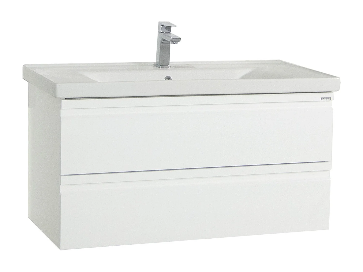 Bathroom furniture washbasin Silora White H. 54 x W. 100 x D. 46 cm