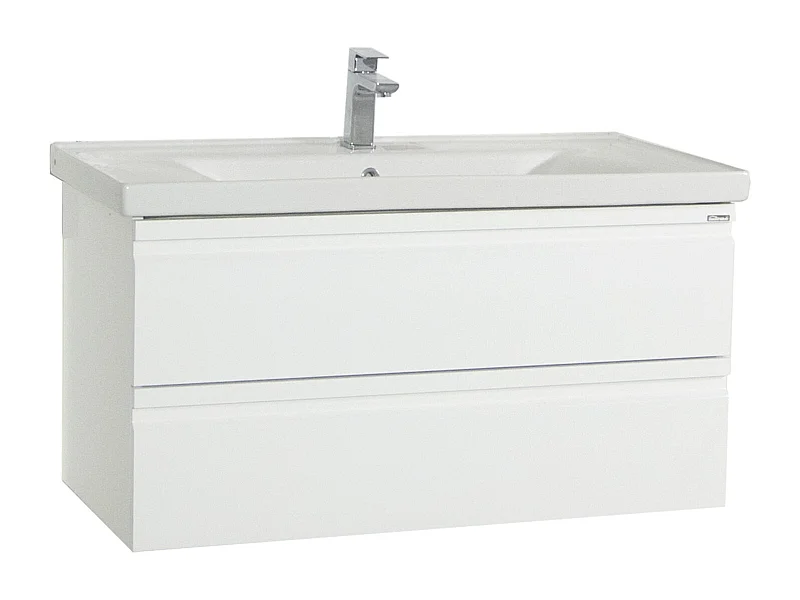Bathroom furniture washbasin Silora White H. 54 x W. 100 x D. 46 cm