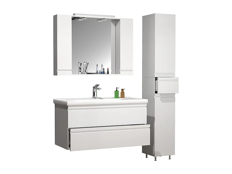 4 pz. lavabo da bagno Silora XL
