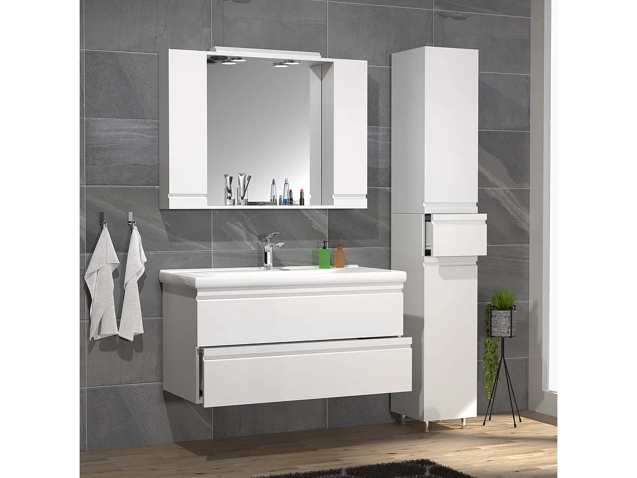 4 pcs. lavabo Silora XL