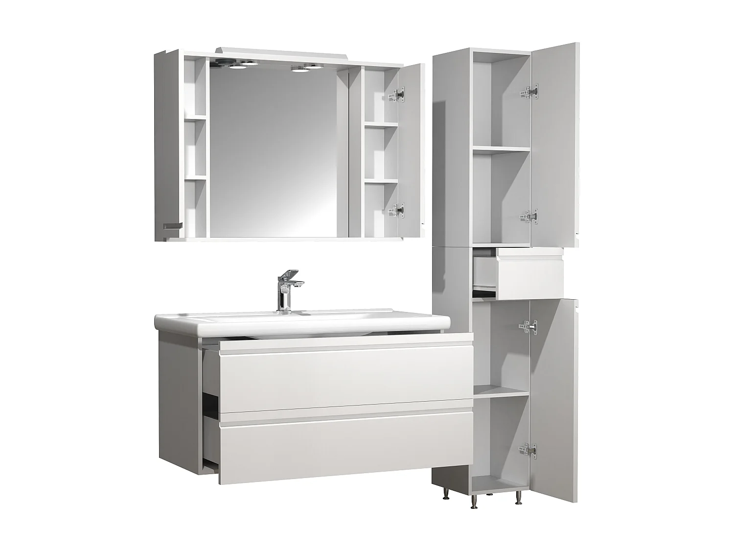 4 pcs. lavabo Silora XL