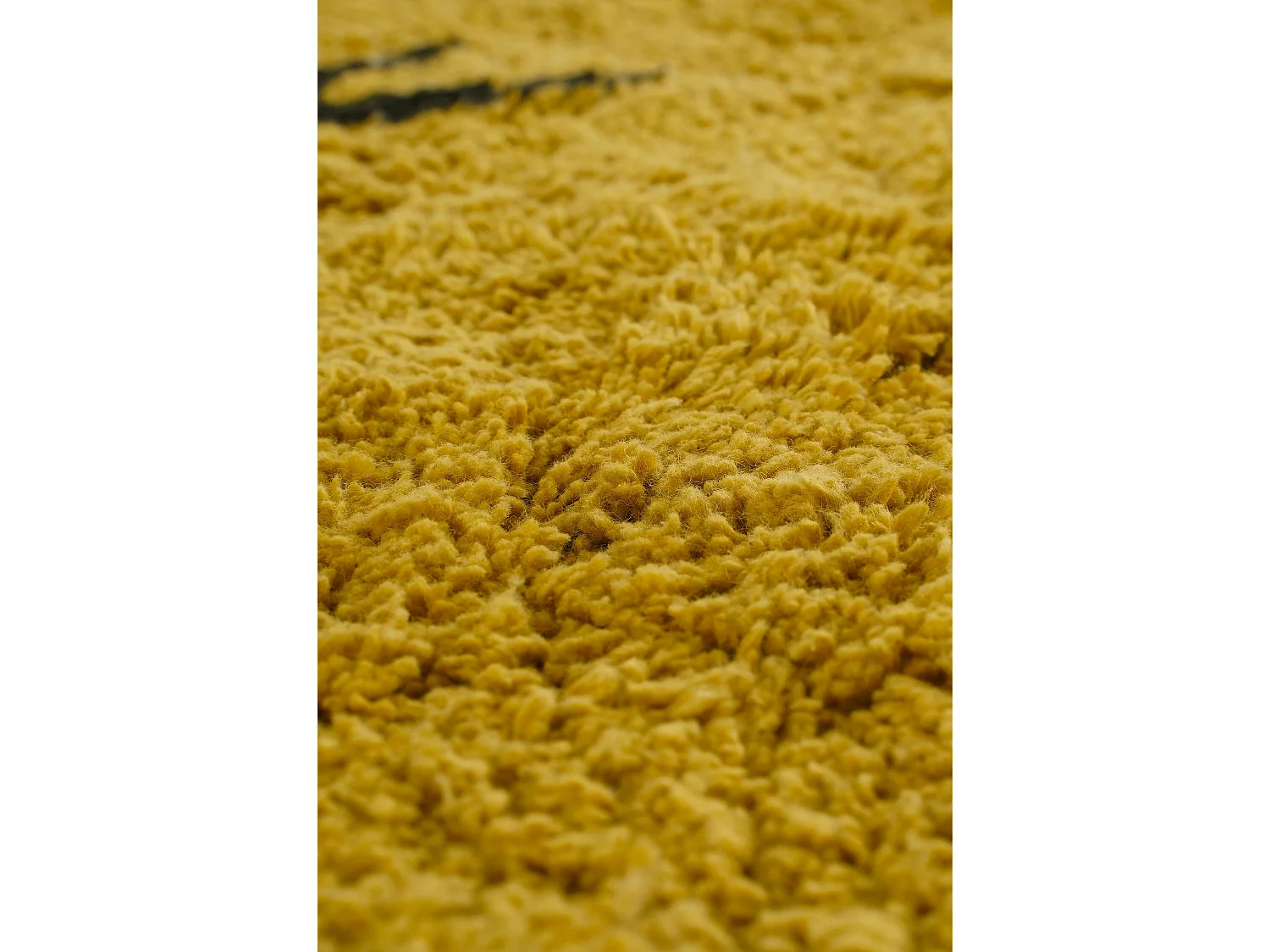 Tapis en coton - 180 x 120 - Jaune -