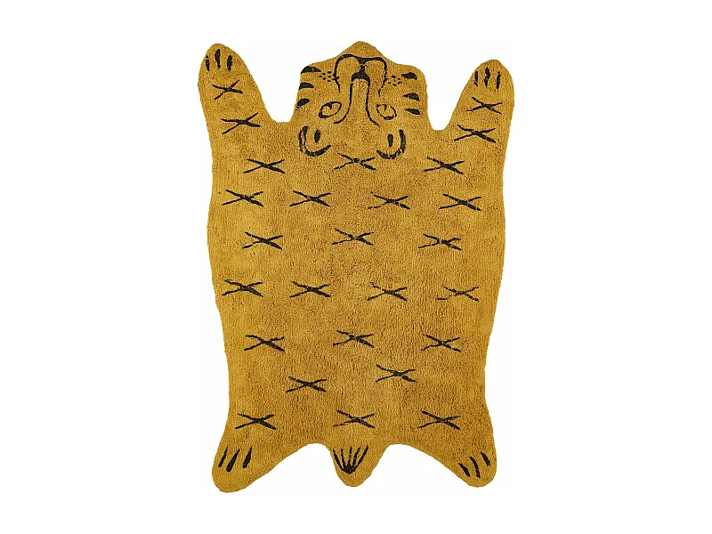 Tapis en coton - 180 x 120 - Jaune -