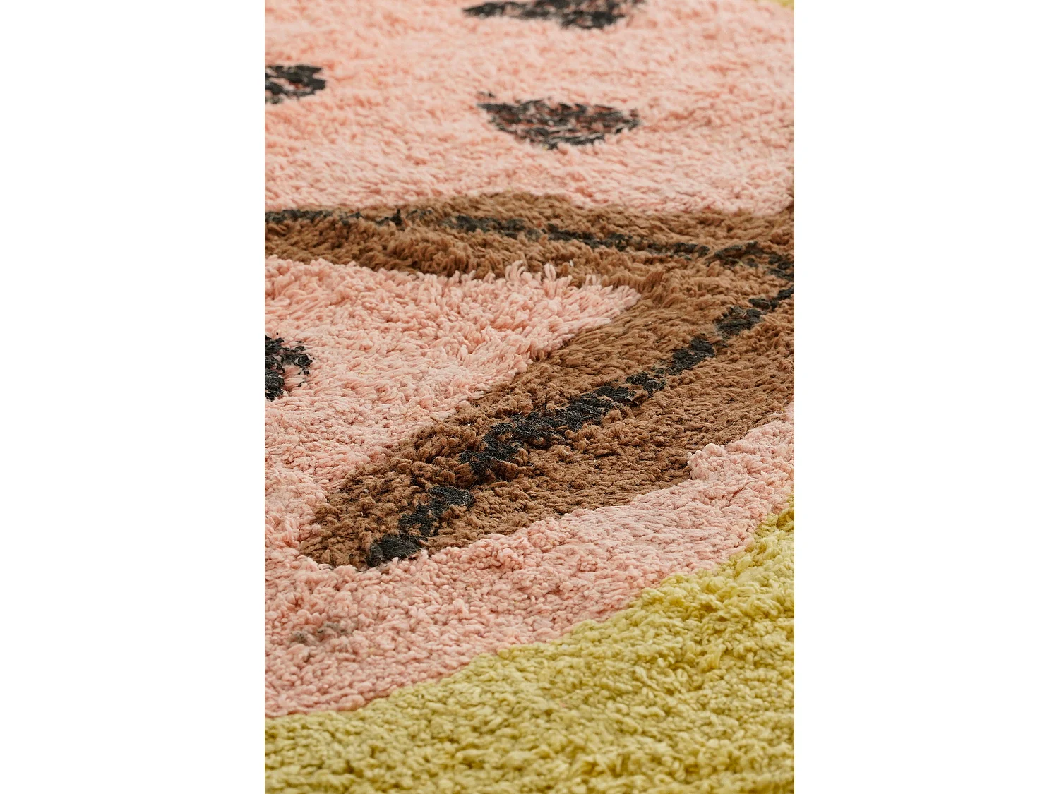 Alfombra de Algodón - 120 x 95 - Rosa -