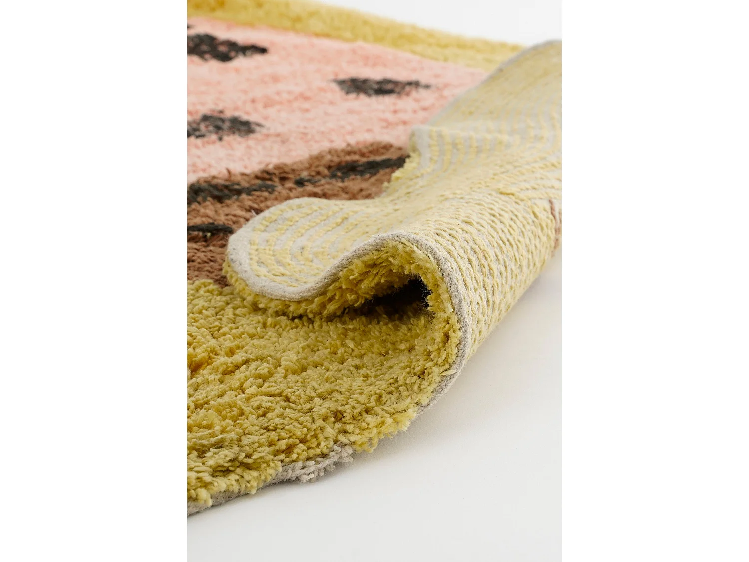 Alfombra de Algodón - 120 x 95 - Rosa -