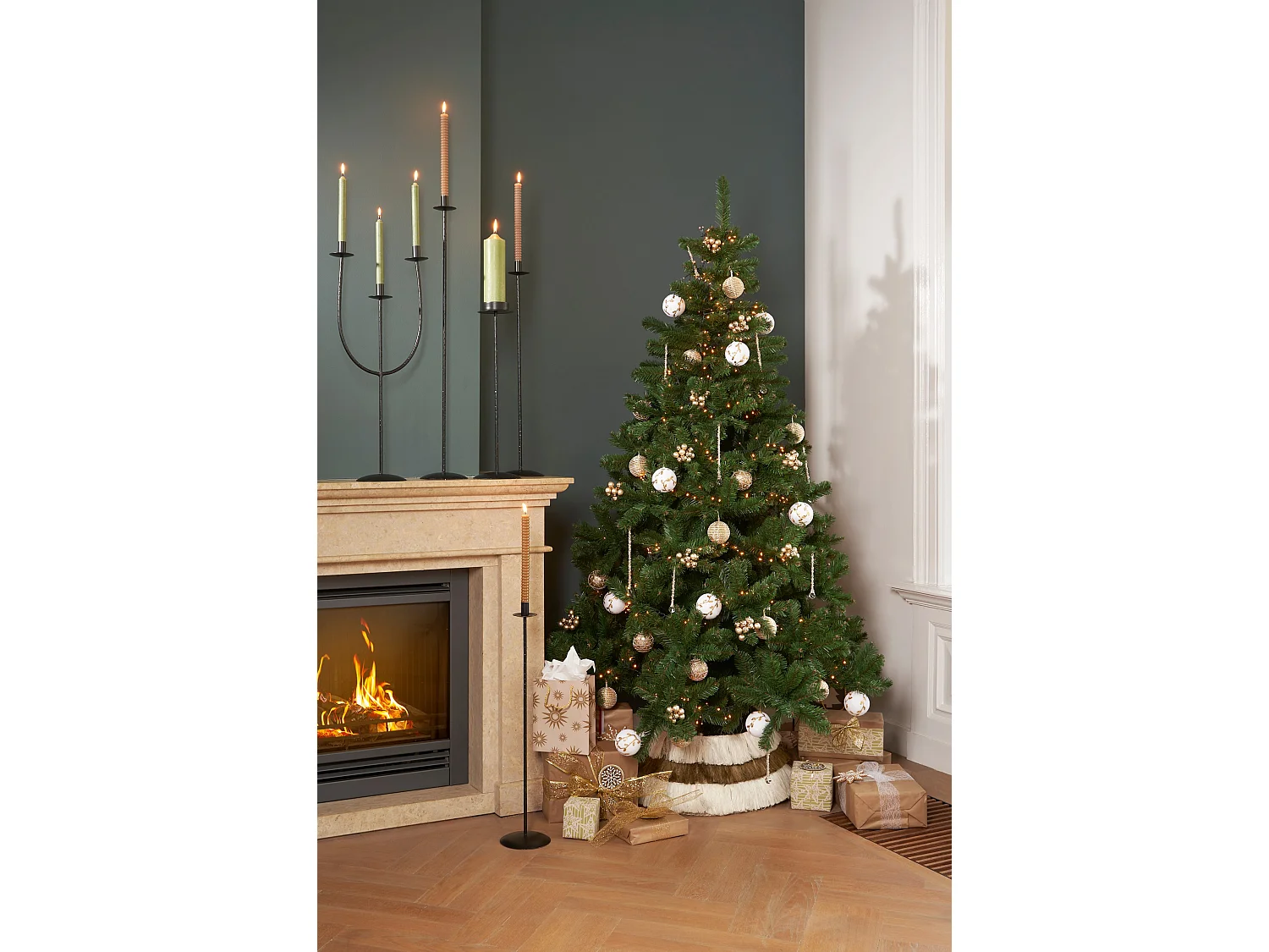 Guirlandes lumineuses en pvc - 2000 - Blanc chaud -