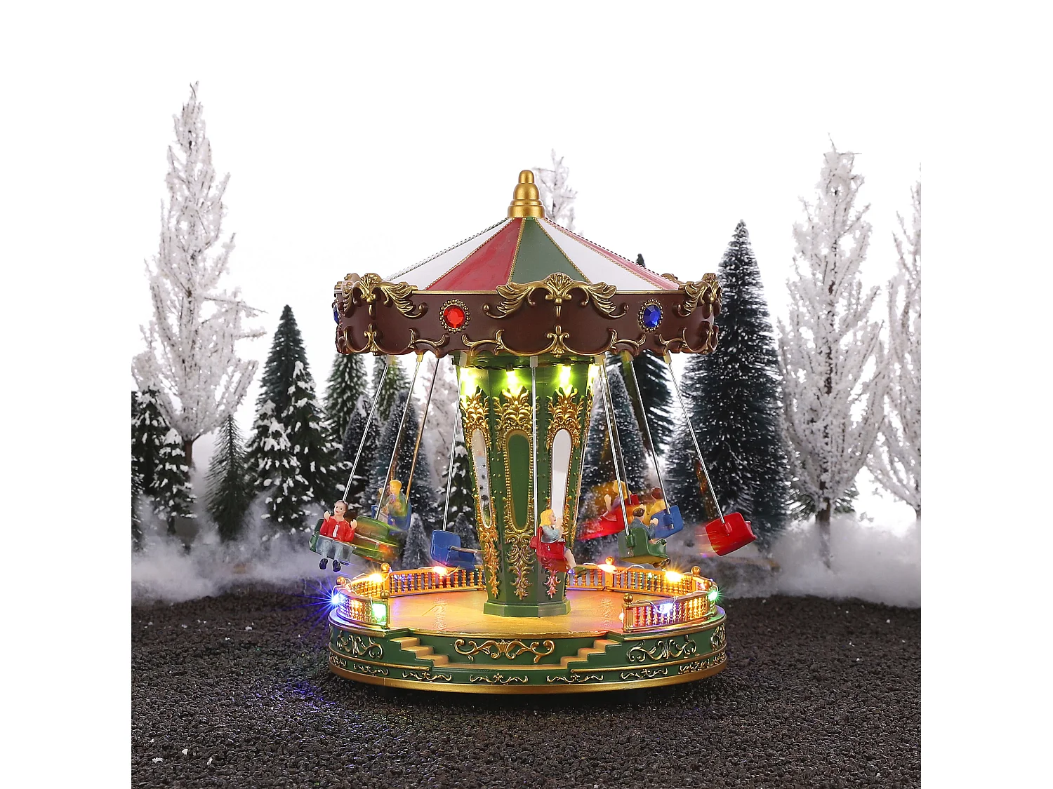 Villaggio di Natale in miniatura in  - 27 x Ø21 - Multicolore - LUVILLE SPECIALS