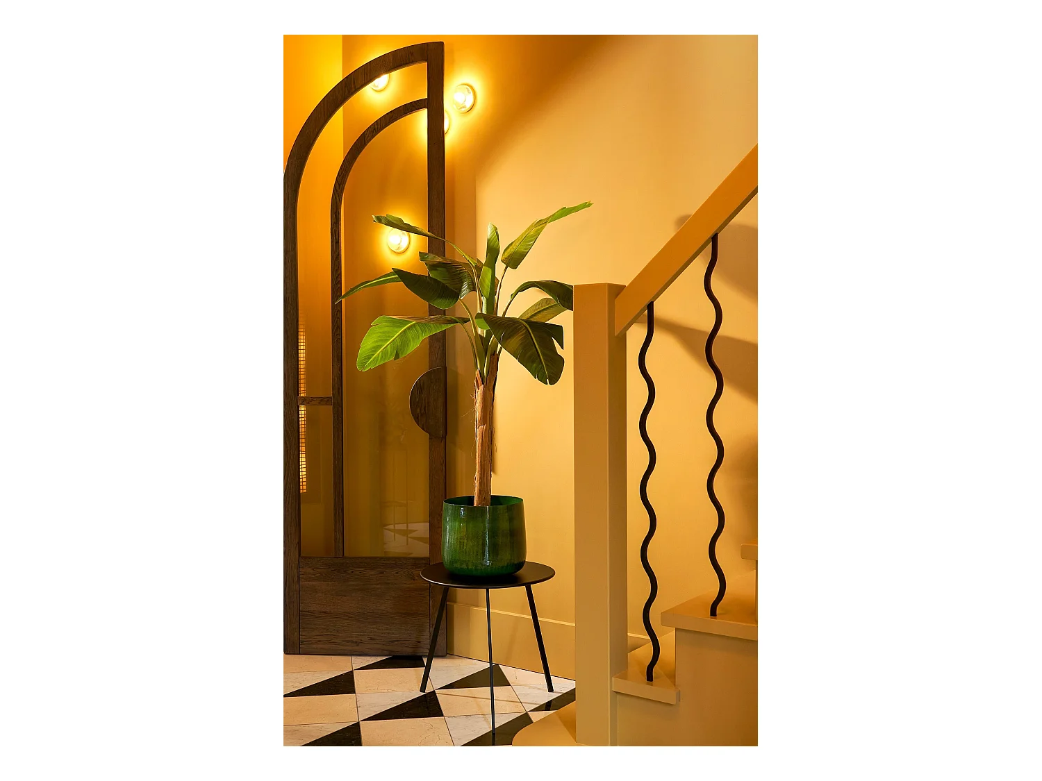 Blumentopf aus Eisen - 24 x Ø26 - Dunkelgrün - BENSON