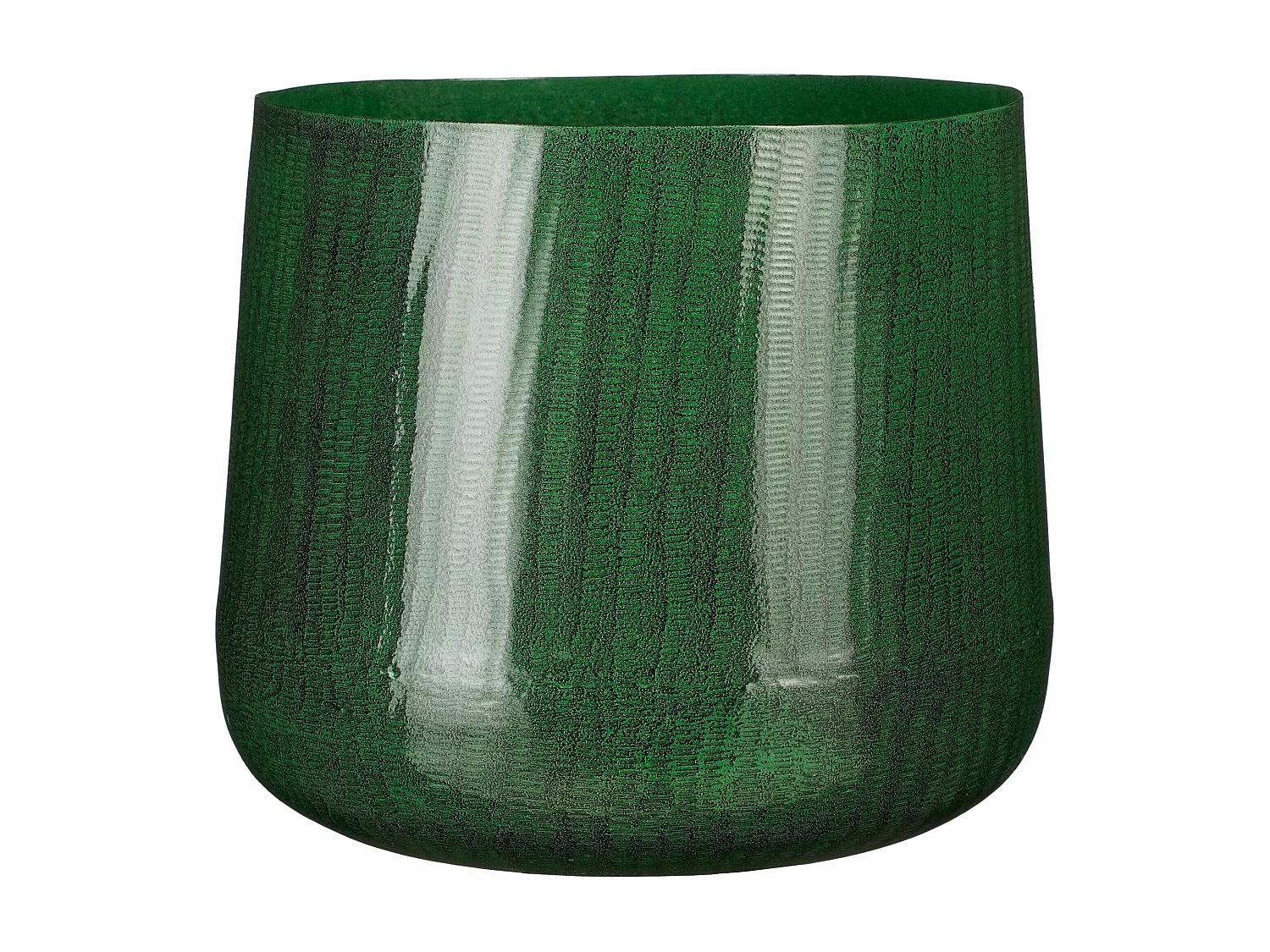 Bloempot binnen van ijzer - 24 x Ø26 - Donkergroen - BENSON