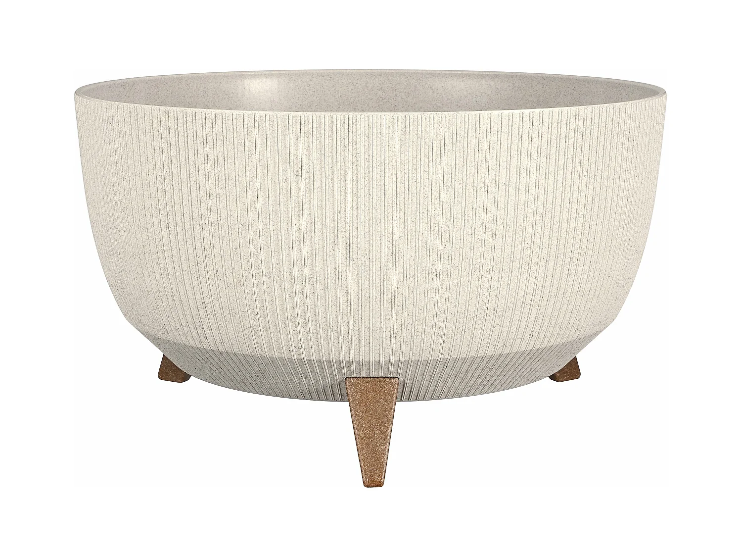 Pot de fleurs d'interieur  en polypropylène - 22 x Ø47 - Blanc cassé - DOPPIO