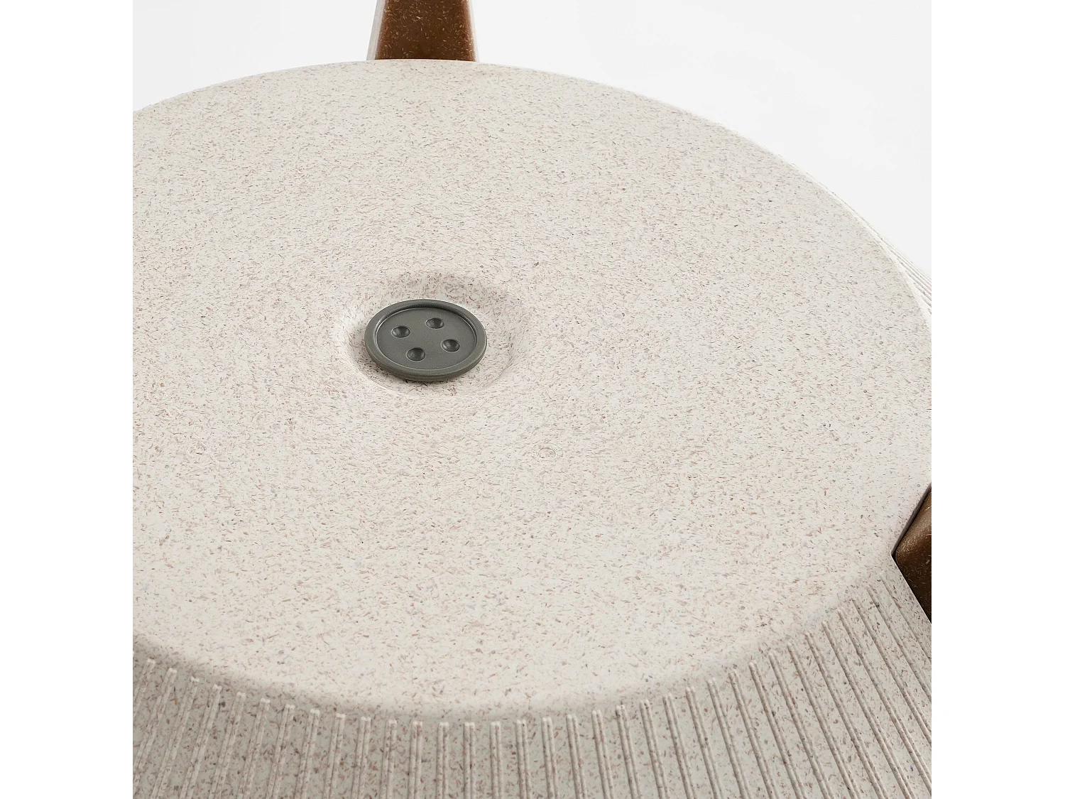 Pot de fleurs d'interieur  en polypropylène - 22 x Ø47 - Blanc cassé - DOPPIO