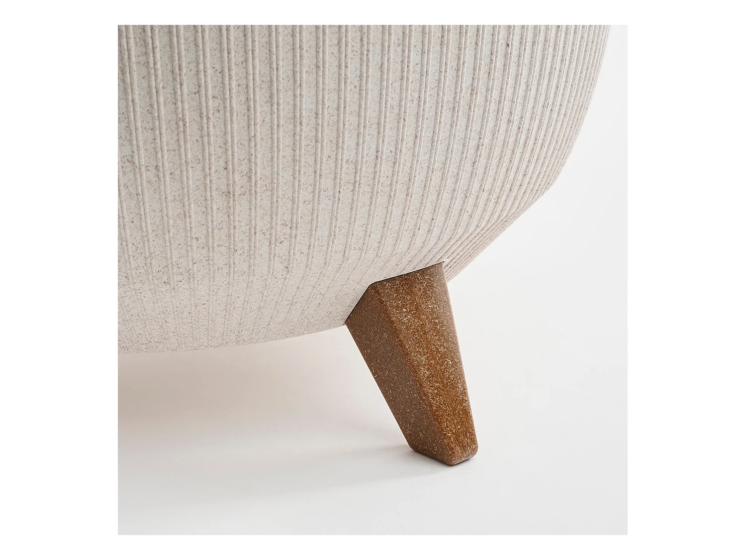 Pot de fleurs d'interieur  en polypropylène - 20.5 x Ø40 - Blanc cassé - DOPPIO