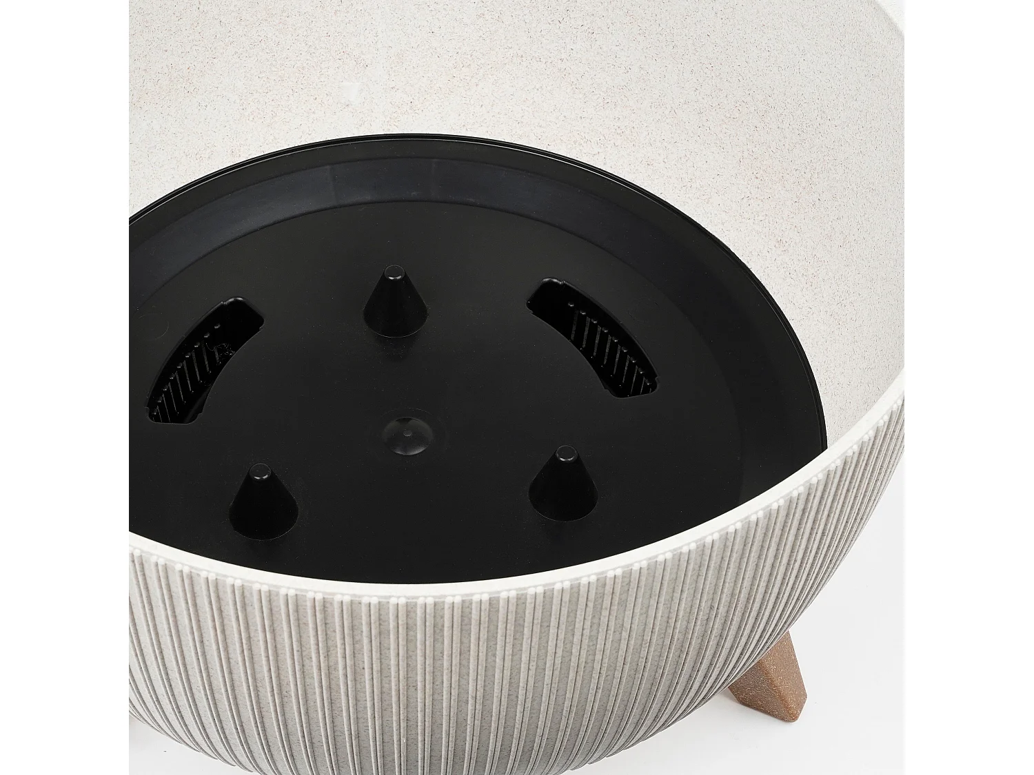 Bloempot binnen van polypropyleen - 20.5 x Ø40 - Off white - DOPPIO