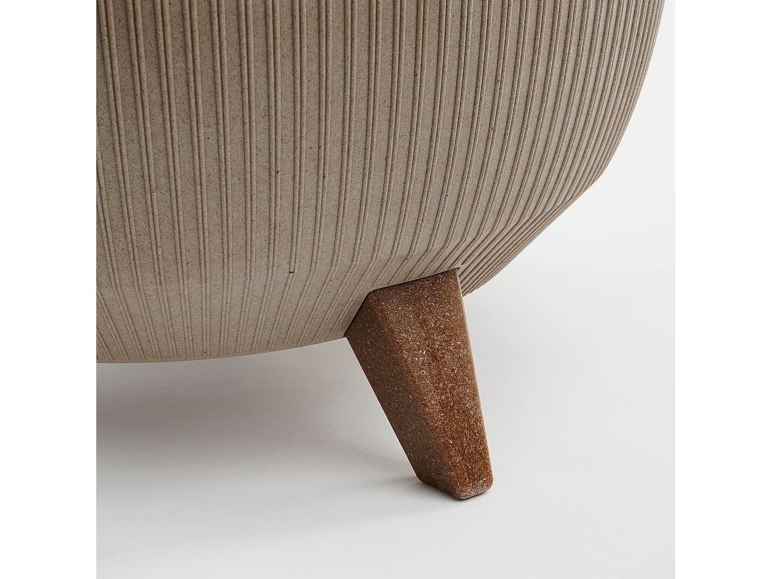 Pot de fleurs d'interieur  en polypropylène - 20.5 x Ø40 - Taupe - DOPPIO