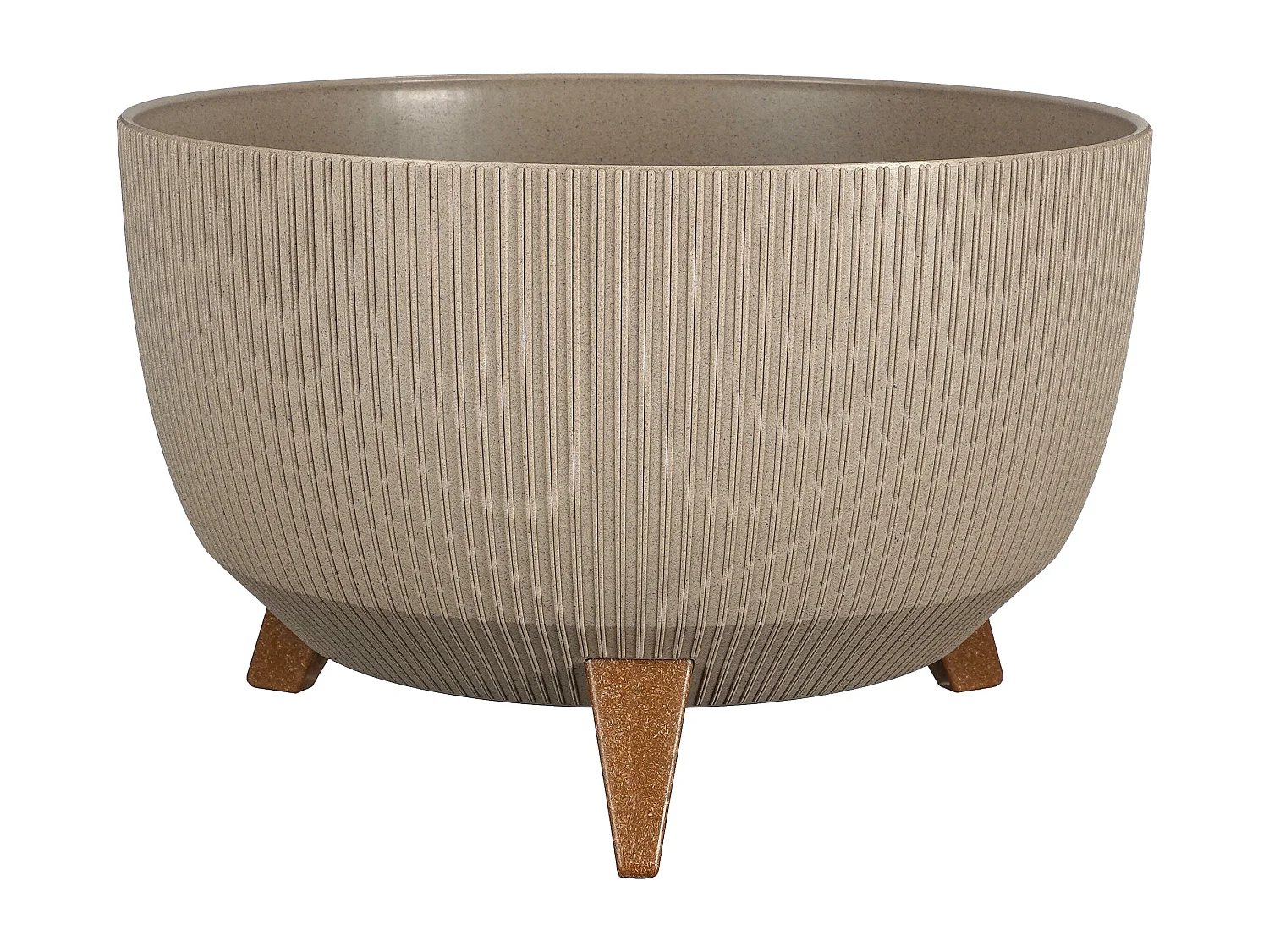 Pot de fleurs d'interieur  en polypropylène - 20.5 x Ø40 - Taupe - DOPPIO