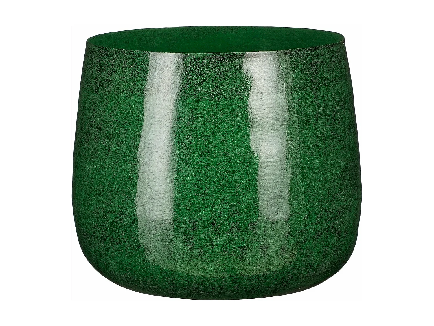 Bloempot binnen van ijzer - 22 x Ø24 - Donkergroen - BENSON