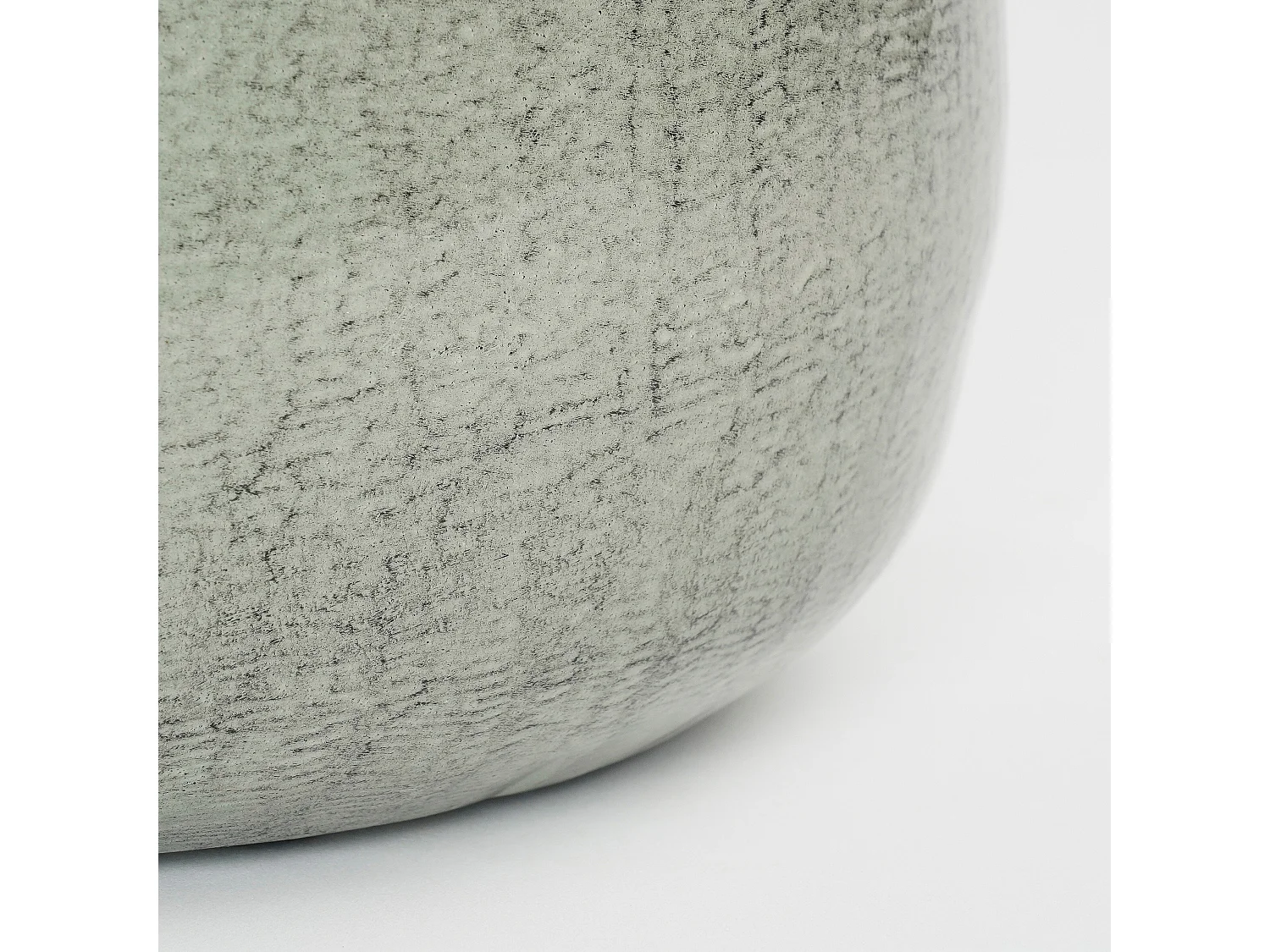 Pot de fleurs d'interieur en fer - 24 x Ø26 - Gris clair - BENSON