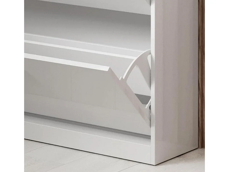 Conjunto recibidor para Entrada Pasillo en Blanco con LED 105x24x89cm Paola