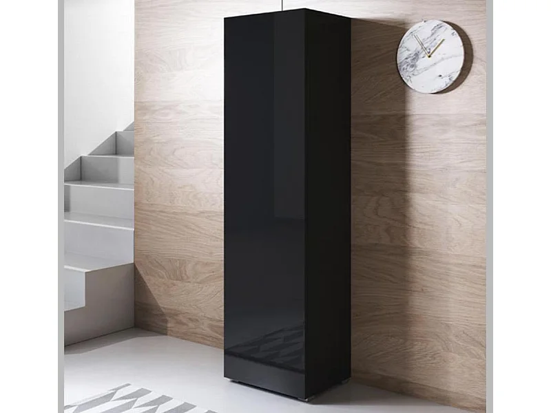 Vitrina para Salón comedor en Negro 40x29x167cm Luke V4