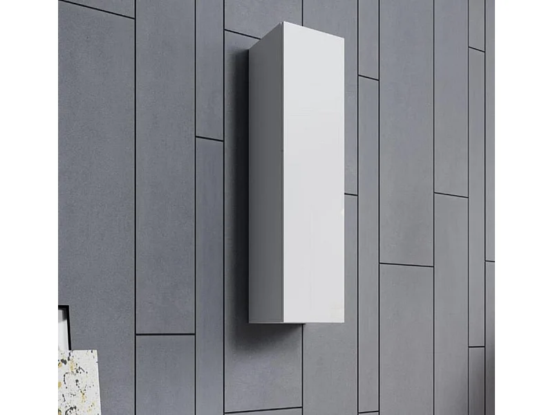 Armario colgante para Salón comedor en Blanco 30x30x120cm Aitana O1