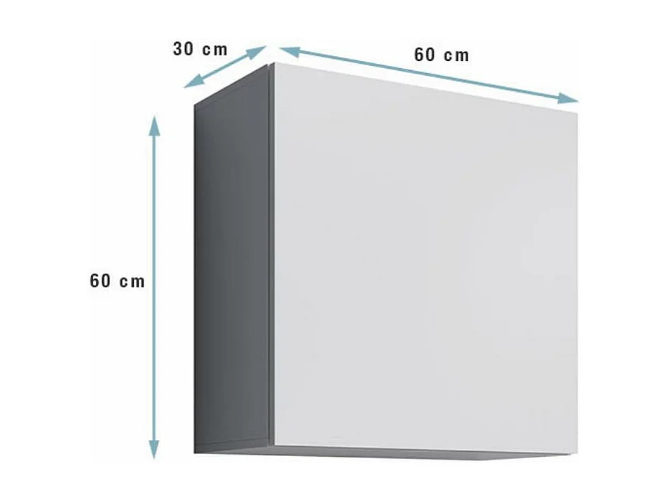 Armario colgante para Salón comedor en Blanco 60x30x60cm Aitana Q1