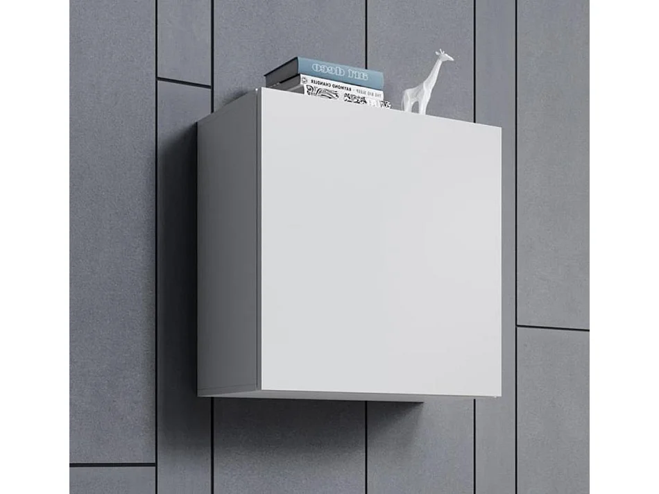 Armoire murale pour Salon Salle à manger en Blanc 60x30x60cm Aitana Q1