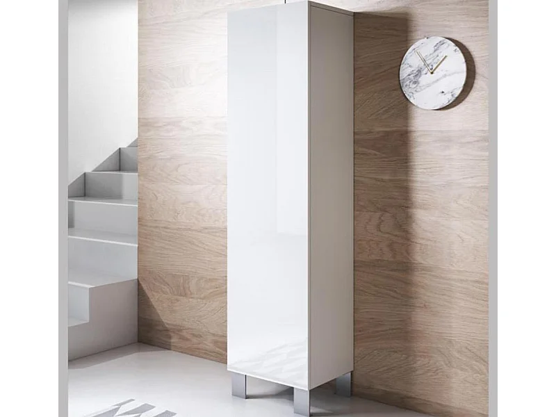 Vitrina para Salón comedor en Blanco 40x29x177cm Luke V4