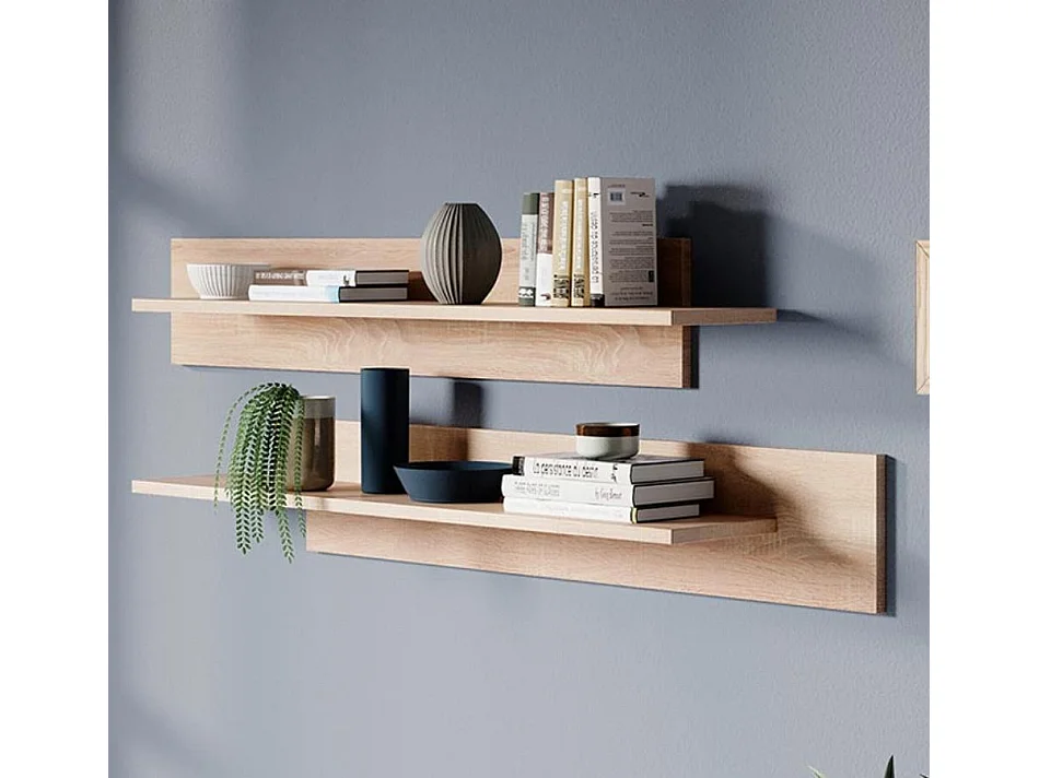 Conjunto 2 Estantes para Salón comedor en Sonoma 100x20x20cm Estela