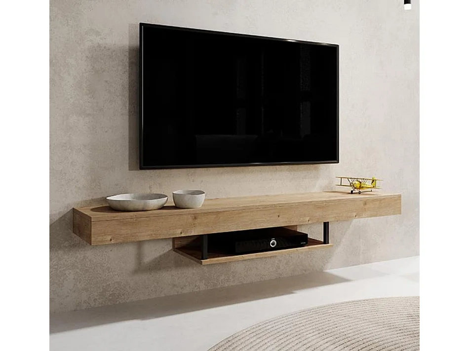 Mueble TV colgante para Salón comedor en Safir 150x29,6x22cm Aydin