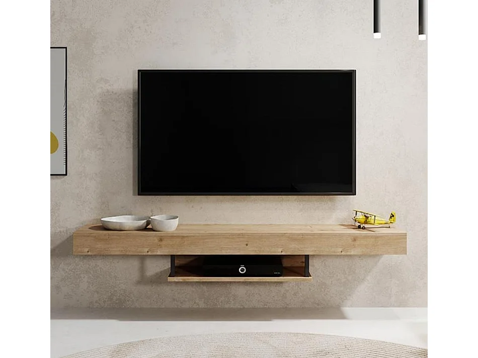 Mueble TV colgante para Salón comedor en Safir 150x29,6x22cm Aydin