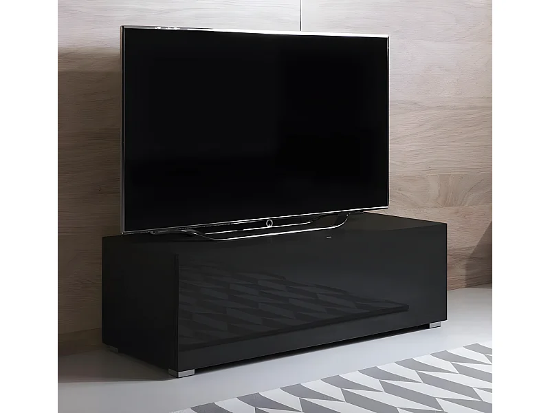 Mueble TV para Salón comedor en Negro 100x40x32cm Luke H1