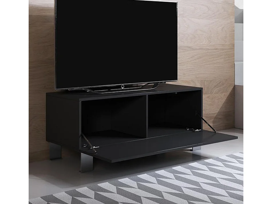 Mueble TV para Salón comedor en Negro 100x40x42cm Luke H1
