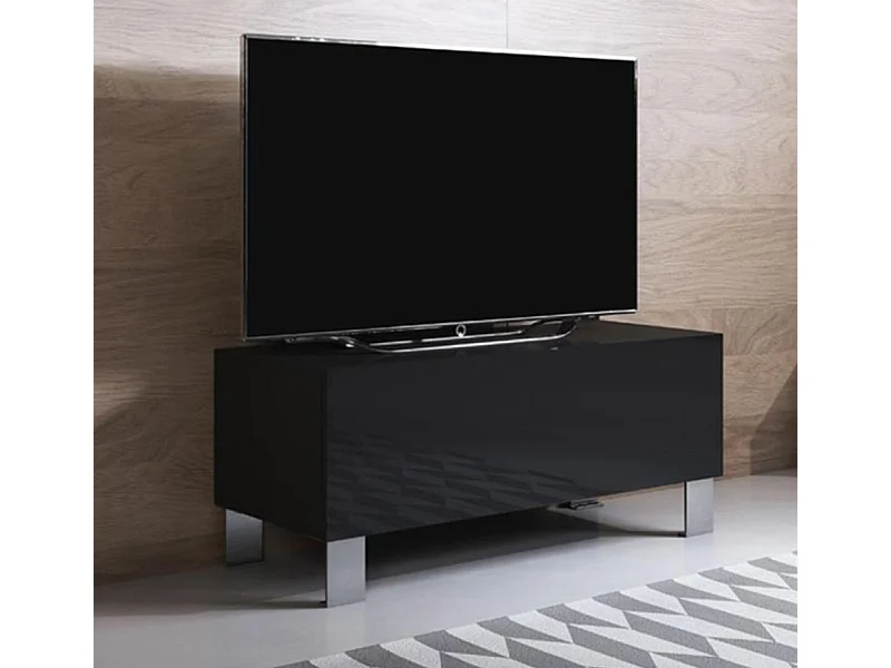 Mueble TV para Salón comedor en Negro 100x40x42cm Luke H1