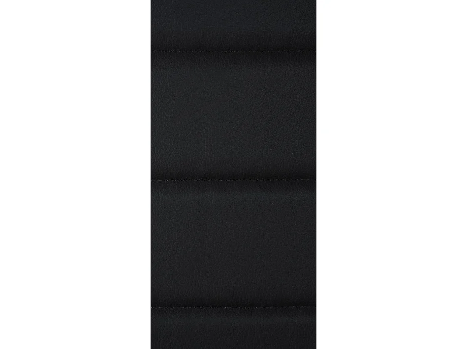 Juego de 6 sillas de comedor estilo simple polipiel negro y metal M10_001841