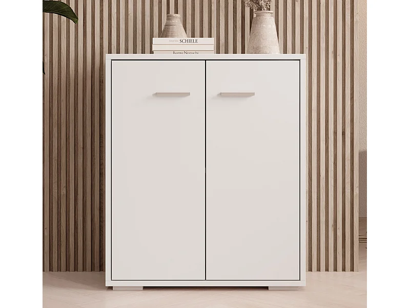 Aparador pequeño para Salón comedor en Blanco 60x30x71cm Lander L2