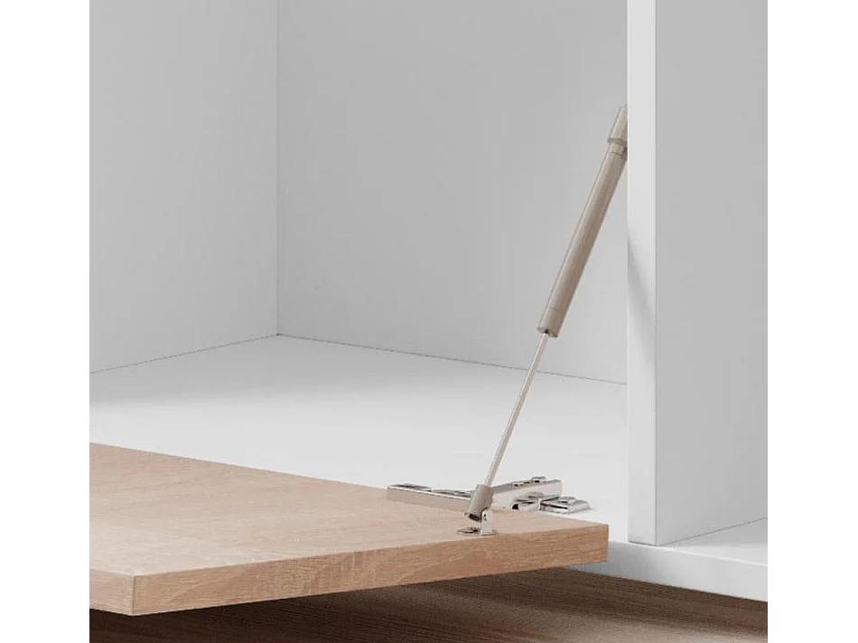 Aparador para Salón comedor en Blanco y Sonoma con LED 150x40x80cm Natolia