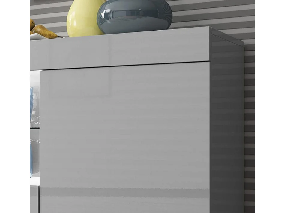 Aparador para Salón comedor en Gris con LED 135x34x72cm Sefora